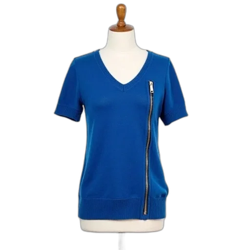 dress, staff, blue, knitted transparent PNG cut-out