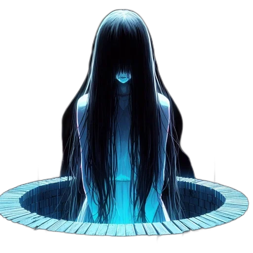 hair, mask, creature, dress transparent PNG cut-out