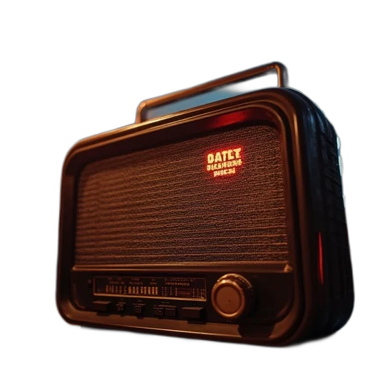 robot, great, radio, show transparent PNG cut-out