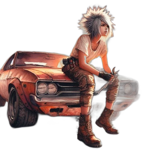 car, weapon, hair, animal transparent PNG cut-out