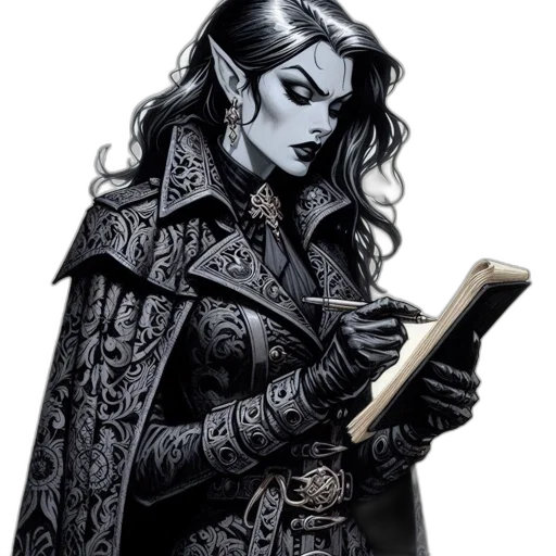 jacket, staff, comic book art, fantasy art transparent PNG cut-out