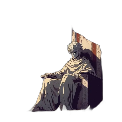 crown, face, staff, sword transparent PNG cut-out