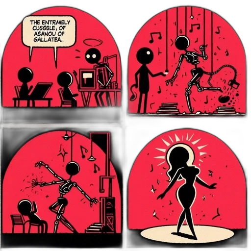 robot, concept art, comic book art, cartoon transparent PNG cut-out