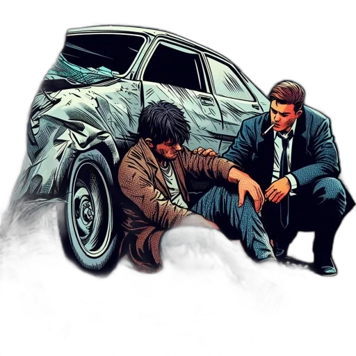 car, jacket, comic book art, concept art transparent PNG cut-out