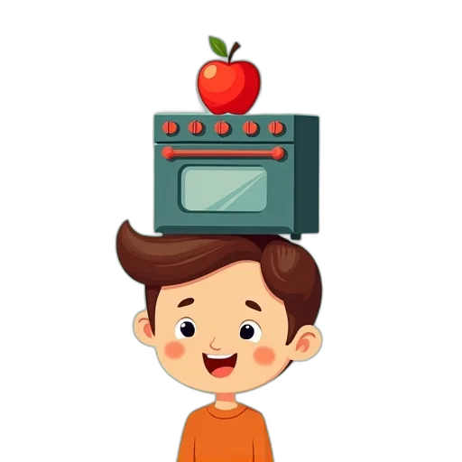 food, robot, staff, cartoon transparent PNG cut-out