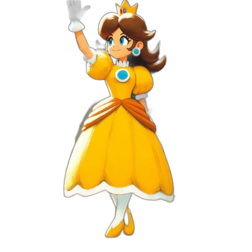 dress, staff, crown, weapon transparent PNG cut-out