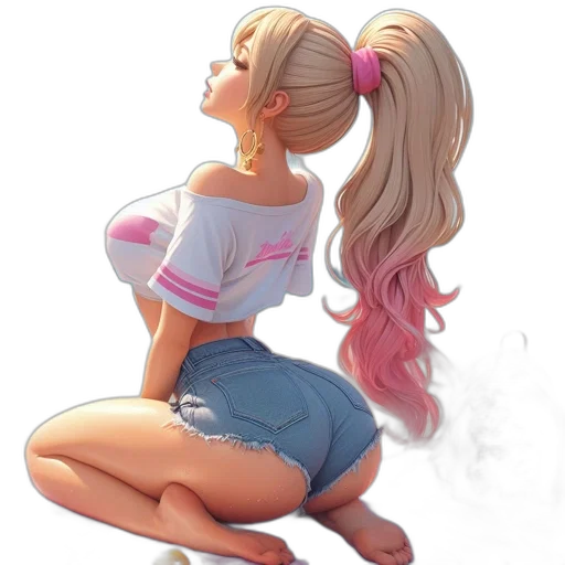 dress, anime, concept art, cartoon transparent PNG cut-out
