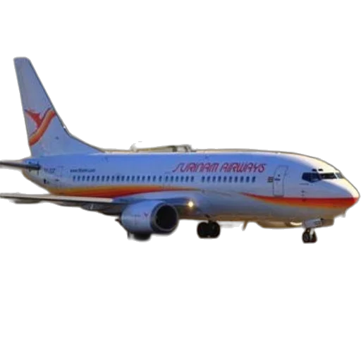 3d render, surinam, airways, airplane transparent PNG cut-out