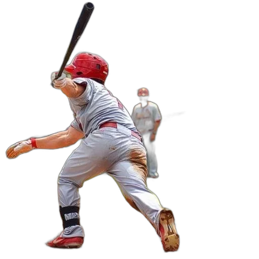 weapon, 3d render, baseball, player transparent PNG cut-out