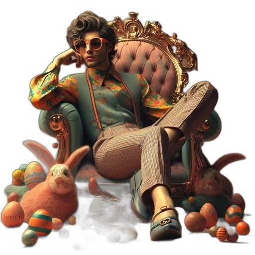 furniture, crown, staff, jacket transparent PNG cut-out