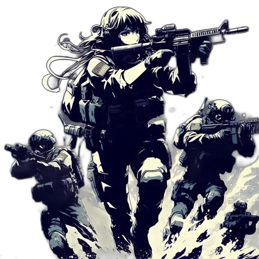 weapon, concept art, comic book art, anime transparent PNG cut-out