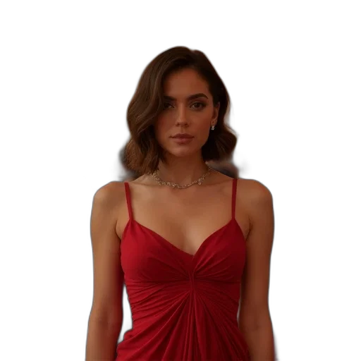 dress, jewelry, crown, staff transparent PNG cut-out