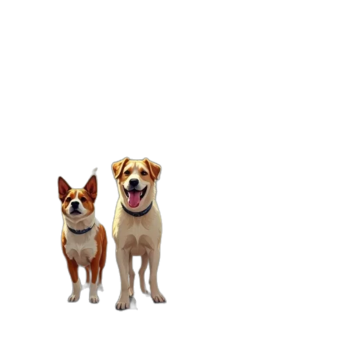 animal, staff, 3d render, pixel art transparent PNG cut-out