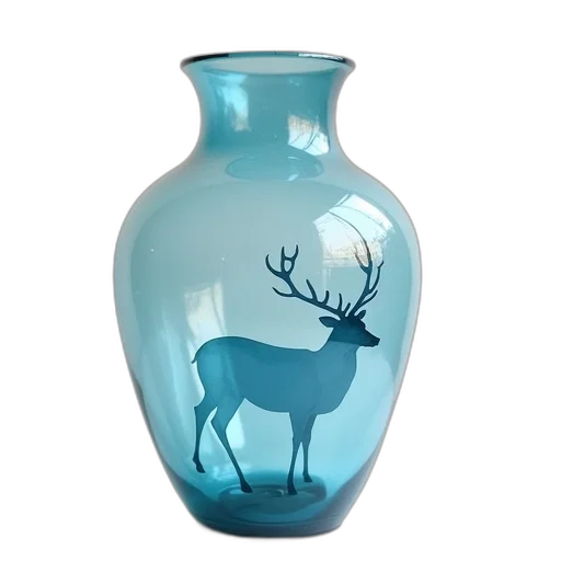 bottle, 3d render, photorealistic, blue transparent PNG cut-out