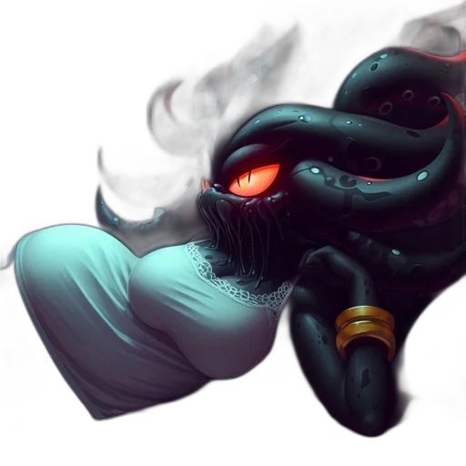 mask, dragon, staff, creature transparent PNG cut-out