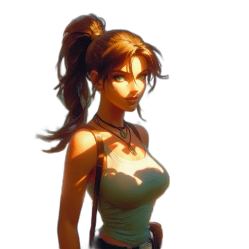 dress, staff, face, concept art transparent PNG cut-out