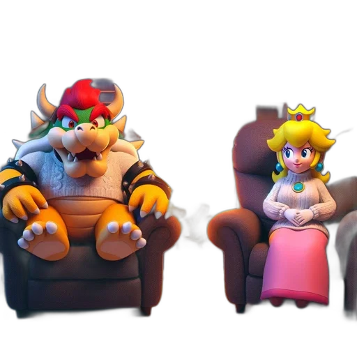 furniture, crown, concept art, 3d render transparent PNG cut-out