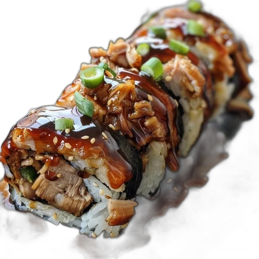 food, photorealistic, sushi, roll transparent PNG cut-out
