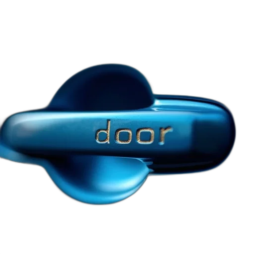 3d render, close-up, blue, car transparent PNG cut-out
