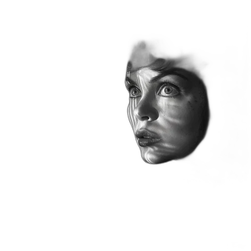 face, mask, robot, creature transparent PNG cut-out
