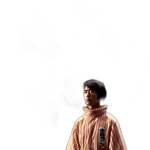 jacket, staff, face, robot transparent PNG cut-out