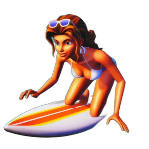 creature, concept art, 3d render, vaporwave transparent PNG cut-out