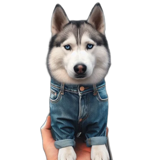 jacket, animal, creature, staff transparent PNG cut-out