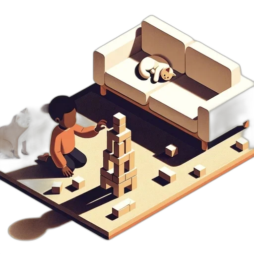 furniture, animal, pixel art, concept art transparent PNG cut-out