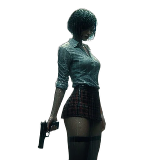 weapon, dress, jacket, staff transparent PNG cut-out