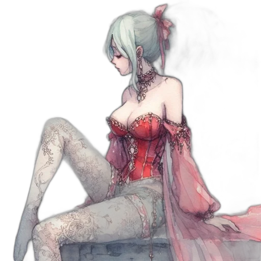 dress, robot, weapon, staff transparent PNG cut-out