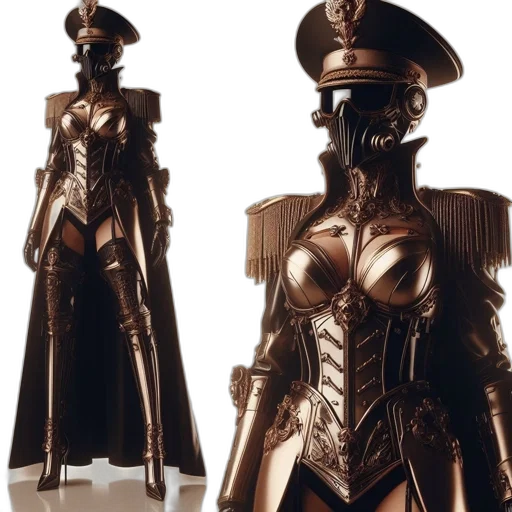 robot, jewelry, concept art, 3d render transparent PNG cut-out