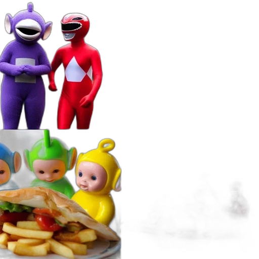 food, robot, 3d render, concept art transparent PNG cut-out
