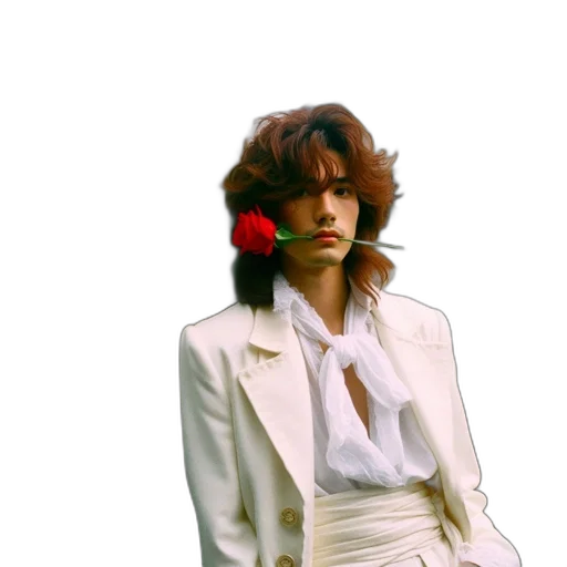 jacket, face, hair, crown transparent PNG cut-out