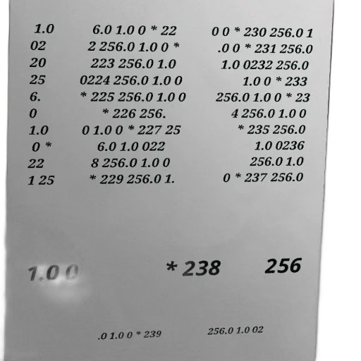 list, numbers, some, asterisks transparent PNG cut-out