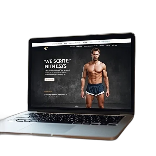 website, laptop, screen, showing transparent PNG cut-out
