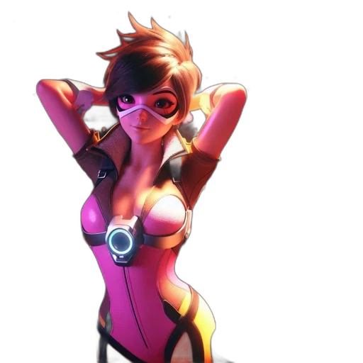 robot, dress, weapon, staff transparent PNG cut-out