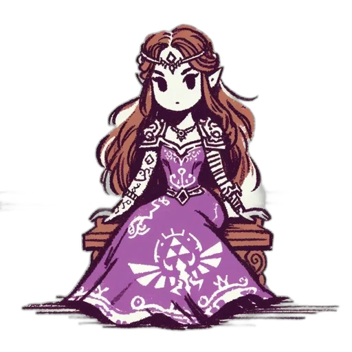 dress, crown, pixel art, concept art transparent PNG cut-out