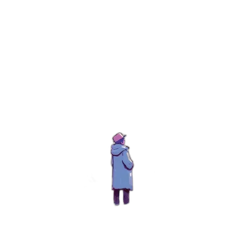 jacket, hat, umbrella, robot transparent PNG cut-out