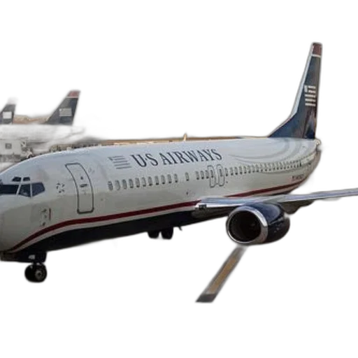 3d render, airways, airplane, tarmac transparent PNG cut-out