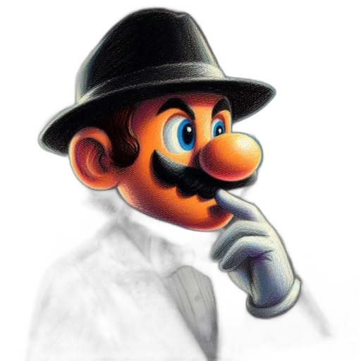 hat, staff, face, mask transparent PNG cut-out