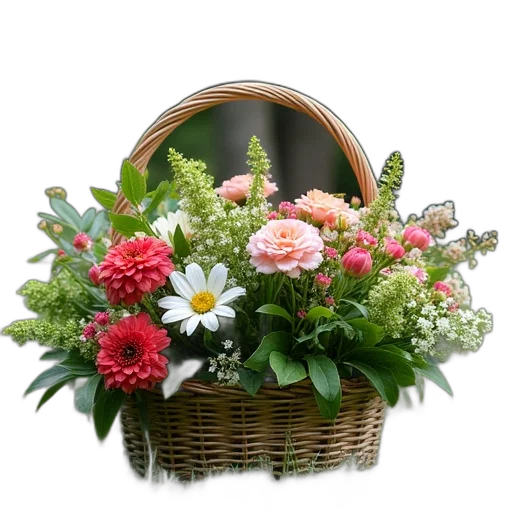 crown, flower, photorealistic, 3d render transparent PNG cut-out