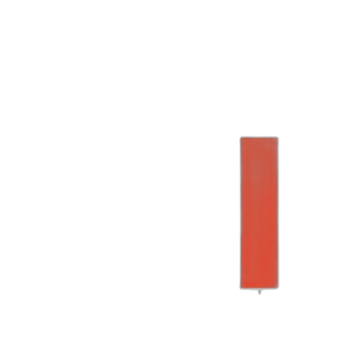 staff, robot, pixel art, red transparent PNG cut-out