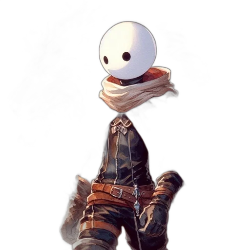 robot, mask, jacket, creature transparent PNG cut-out