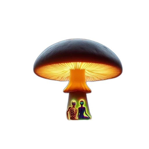 umbrella, hat, creature, animal transparent PNG cut-out