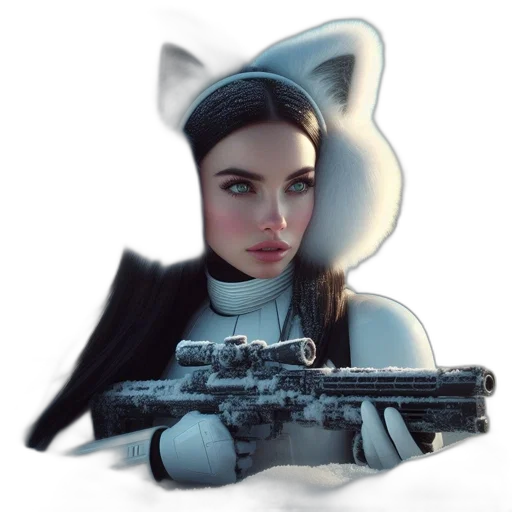 weapon, robot, staff, animal transparent PNG cut-out