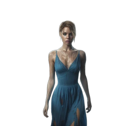 dress, jewelry, concept art, fantasy art transparent PNG cut-out