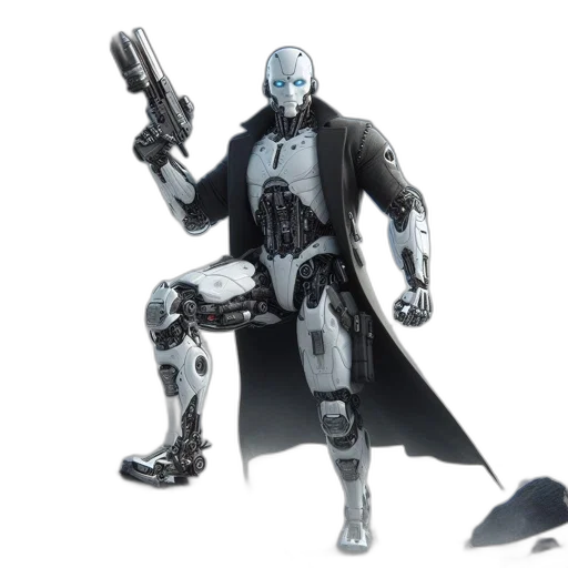 robot, weapon, concept art, comic book art transparent PNG cut-out