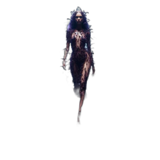 creature, dress, staff, animal transparent PNG cut-out