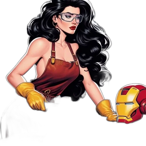 comic book art, concept art, cartoon, fantasy art transparent PNG cut-out