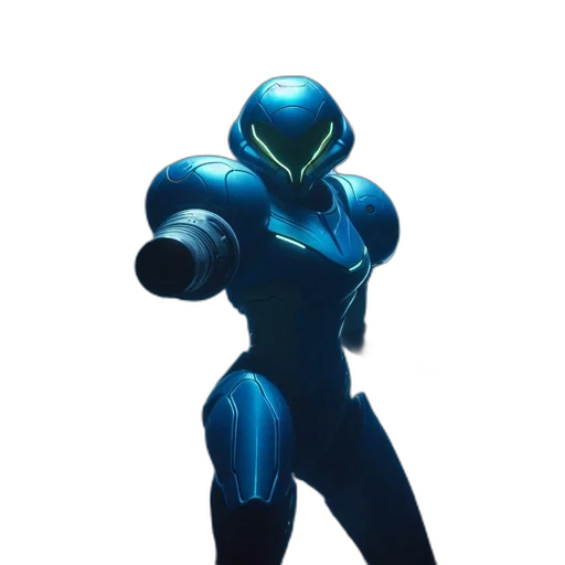robot, mask, creature, weapon transparent PNG cut-out